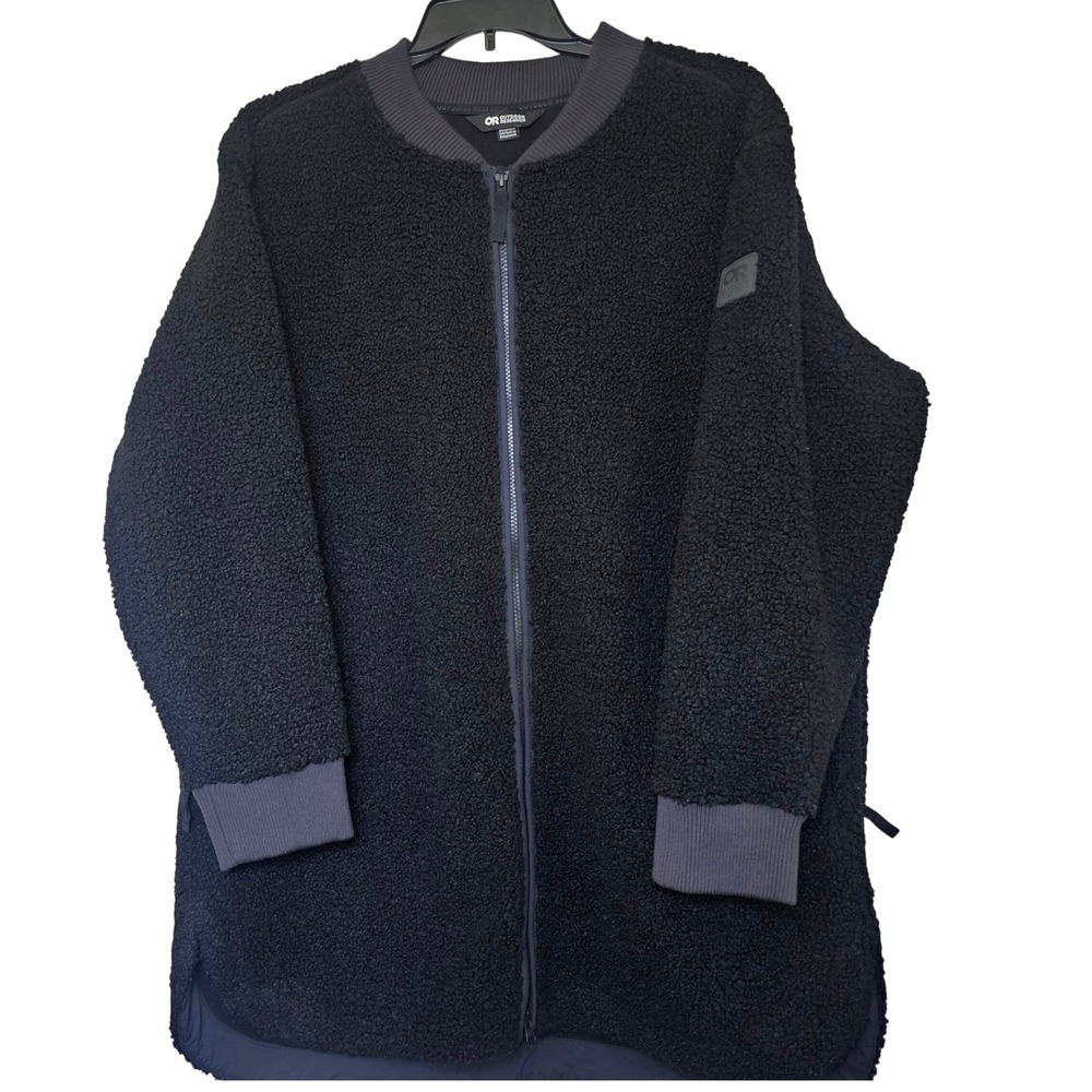 Outdoor Research‎ Women's Juneau Sherpa Fleece Coat Jacket, XL, Black